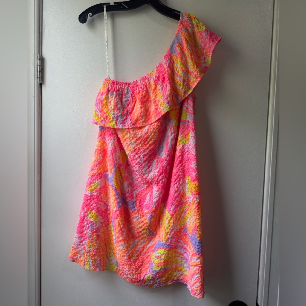 Lilly Pulitzer Emmeline One Shoulder Dress in Sun Splashede